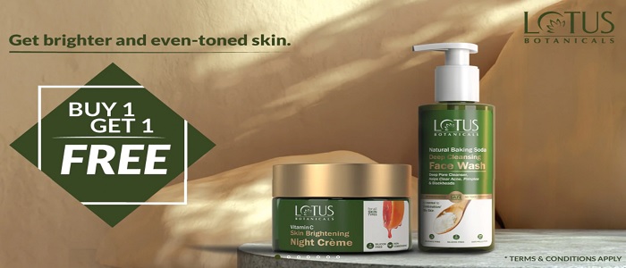 India Desire : Lotus Botanical Offers- Buy 1 Get 1 Free On All Lotus Botanical Products